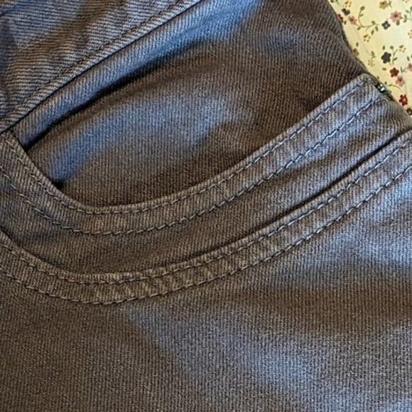 Ann Taylor Loft Women's Size 12 Taupe Denim Skirt With Spandex - Picture 7 of 11